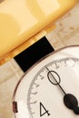 Kitchen scale, bright colours Royalty Free Stock Photo