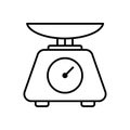 Kitchen Scale Icon vector Design illustration Royalty Free Stock Photo