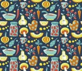 Kitchen seamless pattern