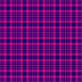 Kitchen seamless texture plaid, conceptual textile fabric pattern. Overlayed tartan check vector background in pink and purple Royalty Free Stock Photo