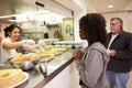 Kitchen Serving Food In Homeless Shelter Royalty Free Stock Photo