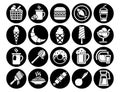Kitchen Set vector line icons with open path elements for mobile concepts and web apps. Collection modern infographic logo and Royalty Free Stock Photo