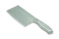 Kitchen sharp knife of the butcher isolated on white background Royalty Free Stock Photo