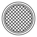 Kitchen sieve icon, outline style