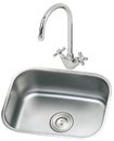 Kitchen sink and faucet Royalty Free Stock Photo