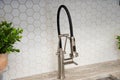 kitchen sink faucet home modern steel new metal Royalty Free Stock Photo