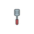 Kitchen spatula filled outline icon