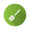 Kitchen spatula flat design long shadow glyph icon Royalty Free Stock Photo