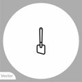 Kitchen spatula vector icon sign symbol Royalty Free Stock Photo