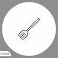 Kitchen spatula icon sign vector,Symbol, logo illustration for web and mobile Royalty Free Stock Photo