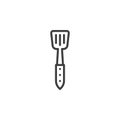 Kitchen spatula line icon