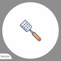Kitchen spatula vector icon sign symbol Royalty Free Stock Photo
