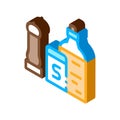 Kitchen spices isometric icon vector illustration