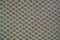 Closeup Colorful kitchen sponges isolated background.macro focus fiber net