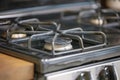 Gas stovetop burners Royalty Free Stock Photo