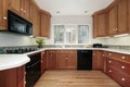 Kitchen in suburban home Royalty Free Stock Photo