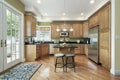 Kitchen in suburban home Royalty Free Stock Photo