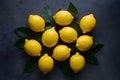 Kitchen table lemons, a burst of freshness