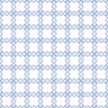 Kitchen tablecloth plaid style pattern. Geometric check print in light blue color. Modern shapes waved background checkered for Royalty Free Stock Photo