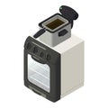 Kitchen technology icon isometric vector. New modern oven and fryer icon