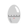 Kitchen timer. Icon kitchen timer shaped like an egg. Isolated on white background Royalty Free Stock Photo