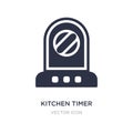kitchen timer icon on white background. Simple element illustration from Technology concept Royalty Free Stock Photo