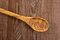 Kitchen tool on brown wood