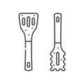 Kitchen tools icon, linear isolated illustration, thin line vector, web design sign, outline concept symbol with Royalty Free Stock Photo