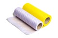 Kitchen towels bamboo roll isolated on a white background Royalty Free Stock Photo