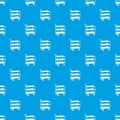 Kitchen trolley pattern vector seamless blue Royalty Free Stock Photo