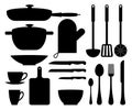 Kitchen Utensil Cute Patterns Vector Illustration Royalty Free Stock Photo