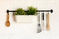 Kitchen utensil hang Royalty Free Stock Photo