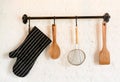 Kitchen utensil hang Royalty Free Stock Photo