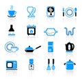 Kitchen utensil icons Royalty Free Stock Photo