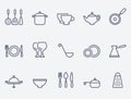 Kitchen utensil icons