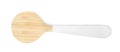 Kitchen utensil made of bamboo on white background Royalty Free Stock Photo