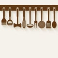 Kitchen Utensil Set Royalty Free Stock Photo