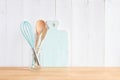 Kitchen utensils. Background and textures with copy space. Royalty Free Stock Photo