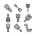 Kitchen utensils icon or logo isolated sign symbol vector illustration Royalty Free Stock Photo
