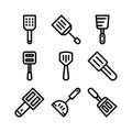 Kitchen utensils icon or logo isolated sign symbol vector illustration Royalty Free Stock Photo