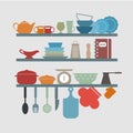 Kitchen utensils icons Royalty Free Stock Photo