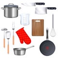 Kitchen Utensils Icons Set Royalty Free Stock Photo