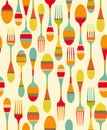 Kitchen utensils pattern