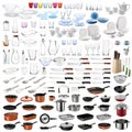 Kitchen utensils set Royalty Free Stock Photo