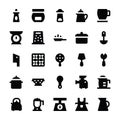 Kitchen Utensils Vector Icons 10 Royalty Free Stock Photo