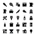 Kitchen Utensils Vector Icons 8 Royalty Free Stock Photo