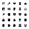 Kitchen Utensils Vector Icons 1 Royalty Free Stock Photo