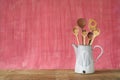 Kitchen utensils, wooden spoos Royalty Free Stock Photo