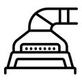 Kitchen venting chimney icon outline vector. Cookery range fan appliance