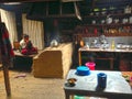 Kitchen in the village of Sherpas Royalty Free Stock Photo